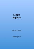 Linj&auml;r algebra