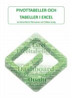 Pivottabeller och tabeller i Excel