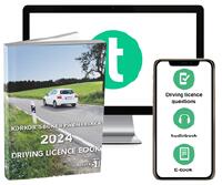 Körkortsboken på Engelska 2024 ; Driving licence book (book + theory pack with online exercises, theory questions, audiobook & ebook)