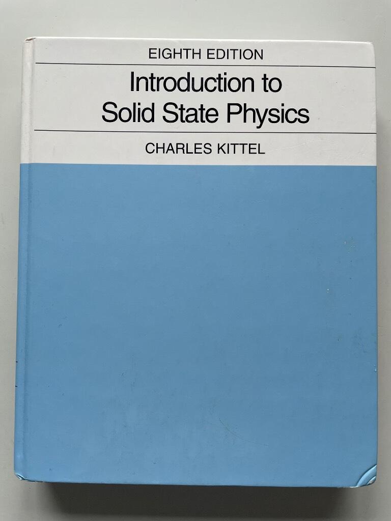 Introduction to Solid State Physics, 8th Edition