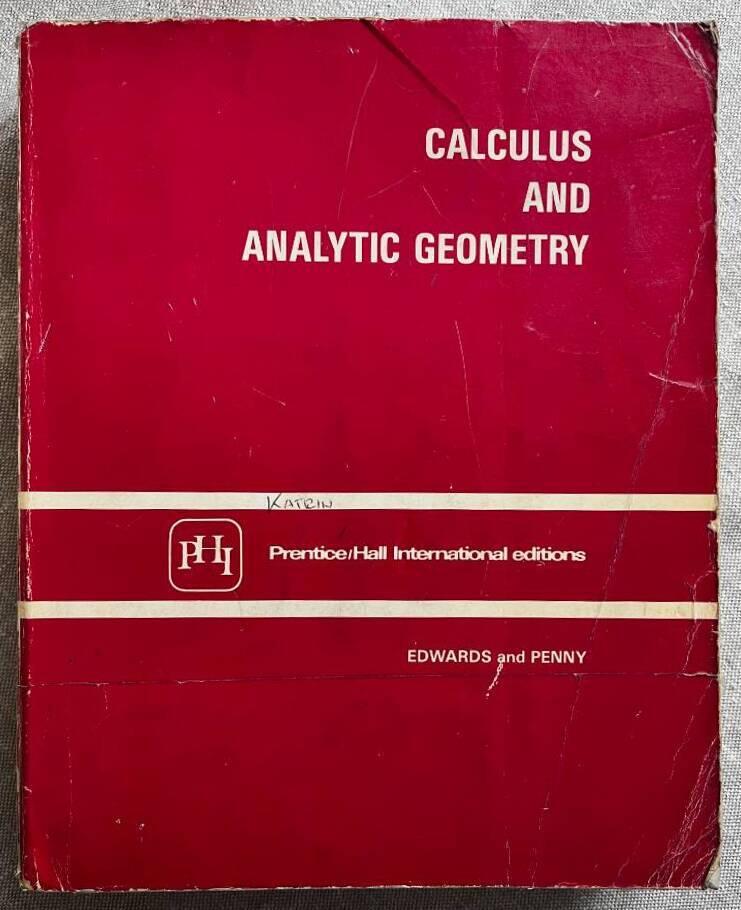 Calculus and analytic geometry