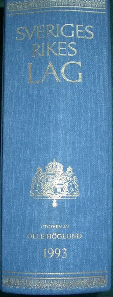 Sveriges rikes lag : gillad och antagen på riksdagen år 1734, stadfäst av Konungen den 23 januari 1736