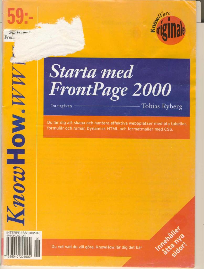 Starta med FrontPage 2000