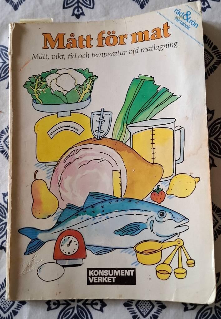 M&aring;tt f&ouml;r mat - m&aring;tt, vikt, tid och temperatur vid matlagning