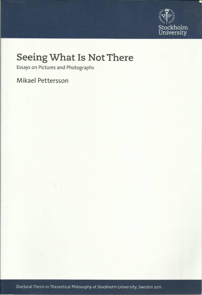 Seeing what is not  there