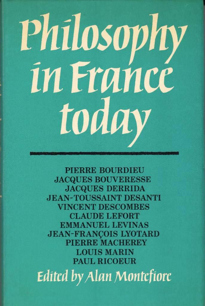 Philosophy in France today
