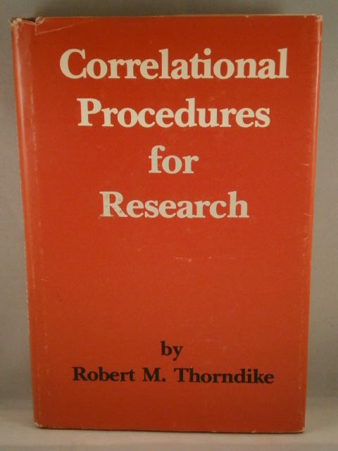 Correlational procedures for research