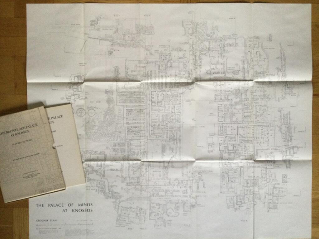 The Bronze Age palace at Knossos - plan and sections