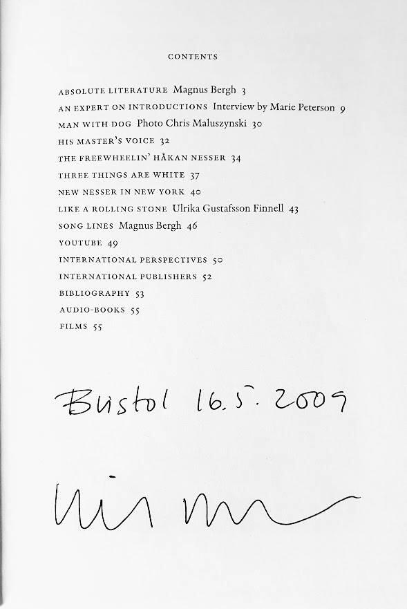 The freewheelin' H&aring;kan Nesser : a portrait of the author in new surroundings