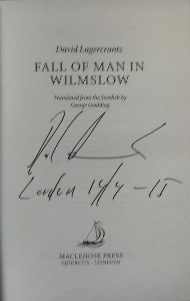 The fall of man in Wilmslow