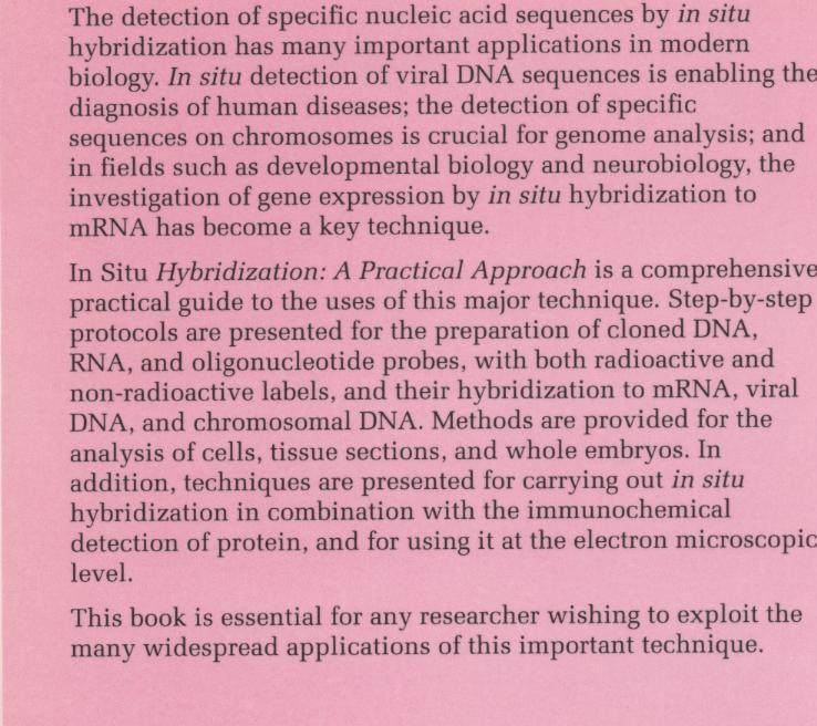 In situ hybridization : a practical approach