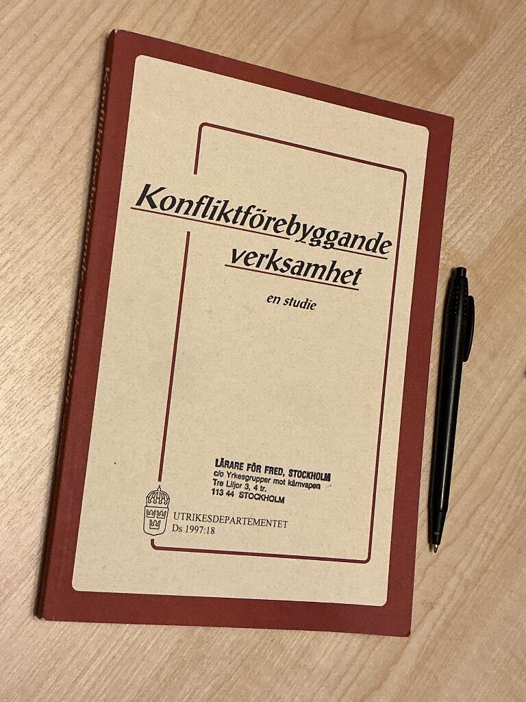 Konfliktf&ouml;rebyggande verksamhet : en studie