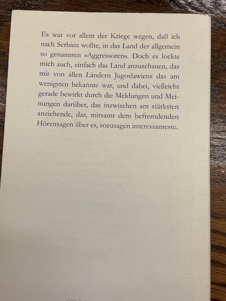 Eine winterliche Reise zu den Fl&uuml;ssen Donau, Save, Morawa und Drina oder Gerechtigkeit f&uuml;r Serbien