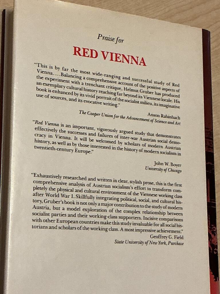 Red Vienna - experiment in working-class culture, 1919-1934