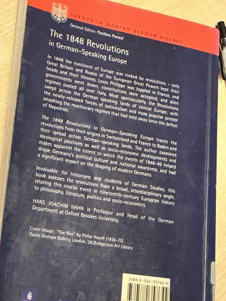 The 1848 Revolutions in German-speaking Europe