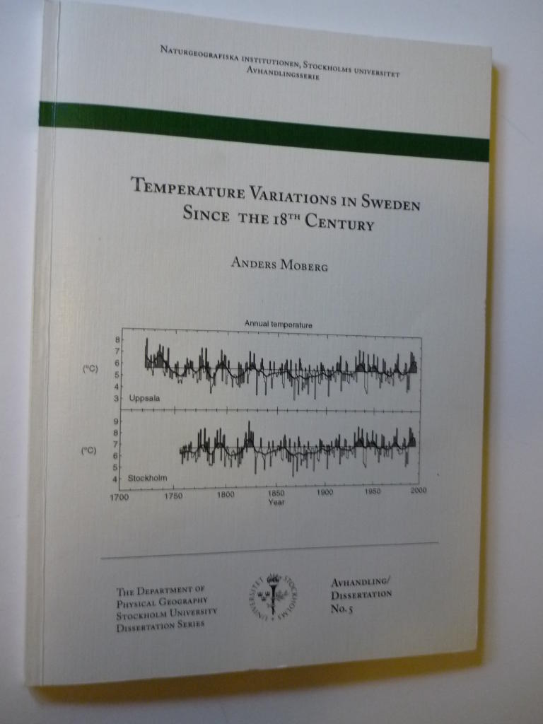 Temperature variations in Sweden since the 18th century