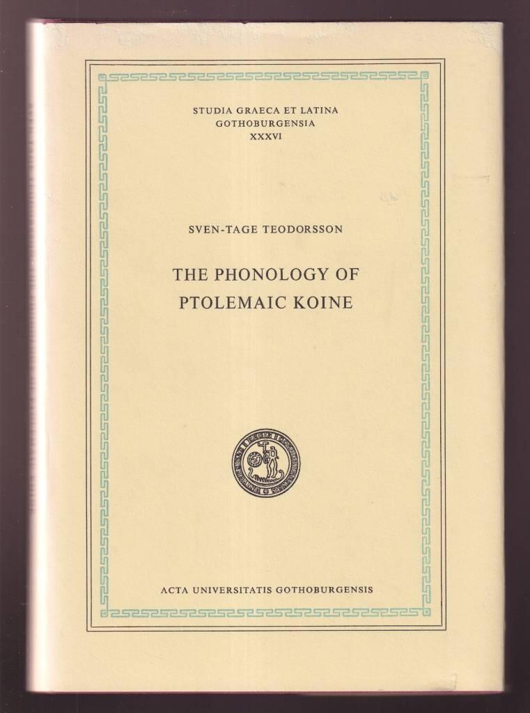 The phonology of Ptolemaic Koine