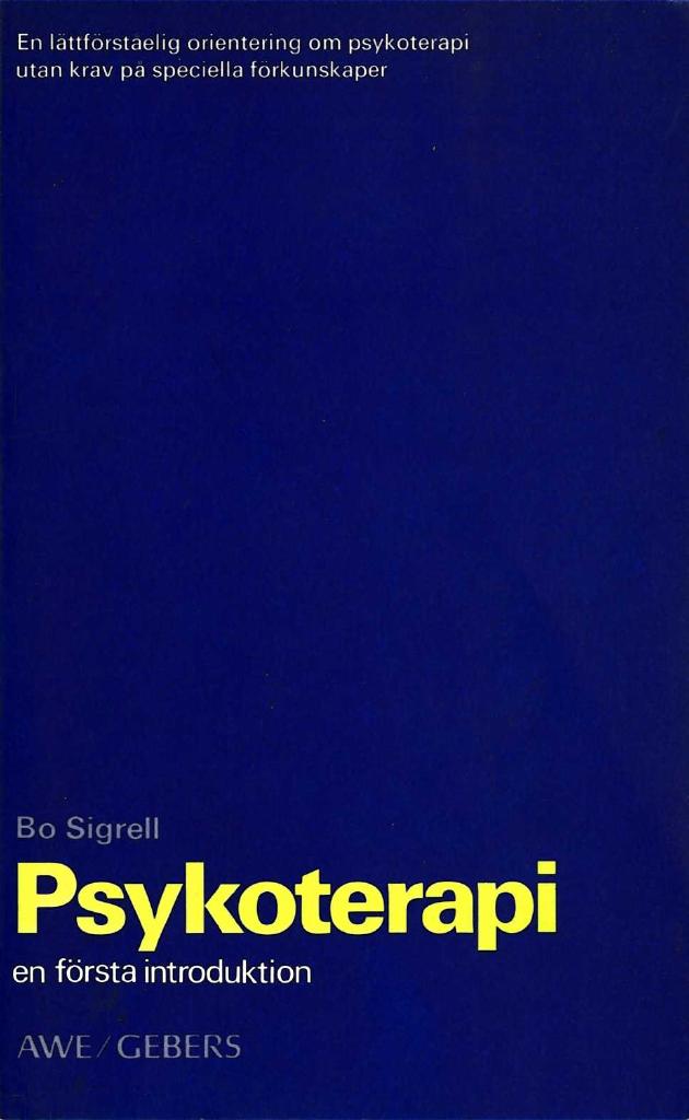 Psykoterapi : en första introduktion