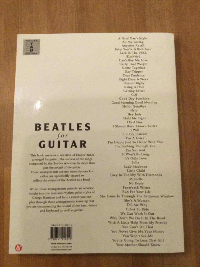 Beatles guitar - [a unique folio of 52 of the most famous Beatles' tunes]