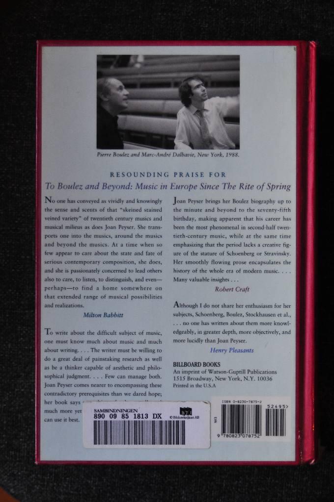 To Boulez and beyond - music in Europe since The rite of spring