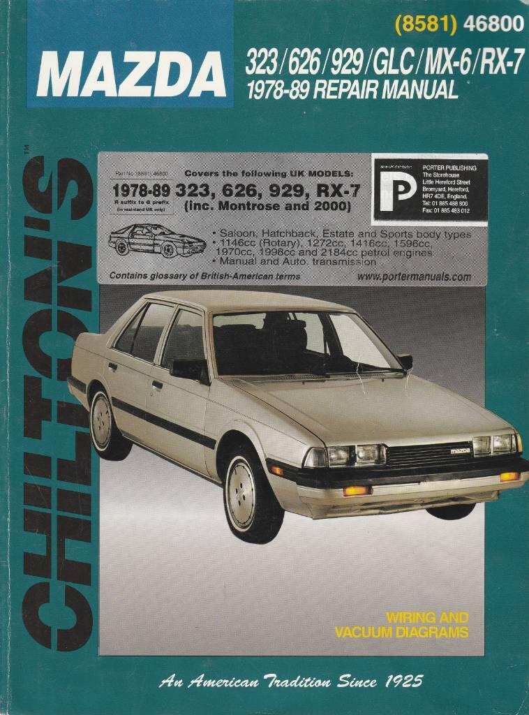Chilton Mazda 323/626/929/GLC/MX-6/RX-7 - 1978-89