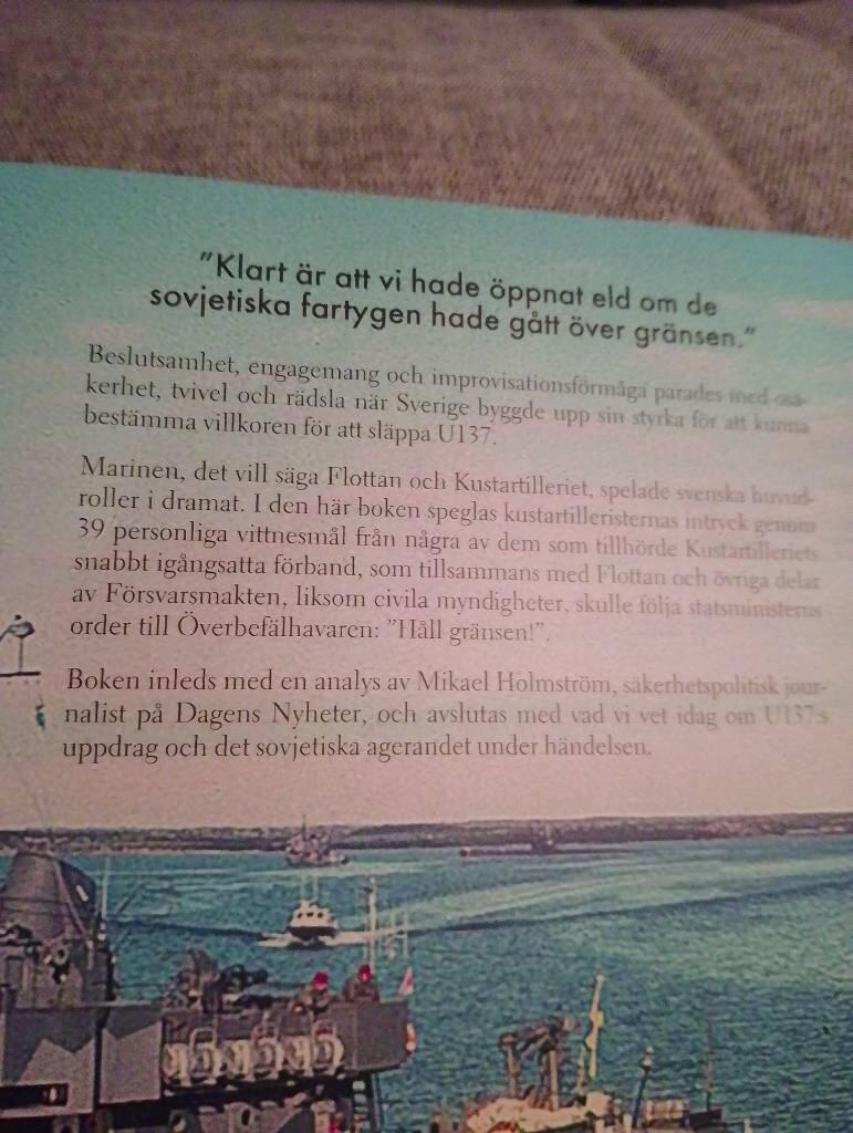 U137 - vi som h&ouml;ll gr&auml;nsen : kustartillerister ber&auml;ttar om sin del av insatsen och sina upplevelser de dramatiska dagarna 1981 d&aring; en k&auml;rnvapenbestyckad sovjetisk ub&aring;t st&aring;r p&aring; grund i Karlskrona sk&auml;rg&aring;rd