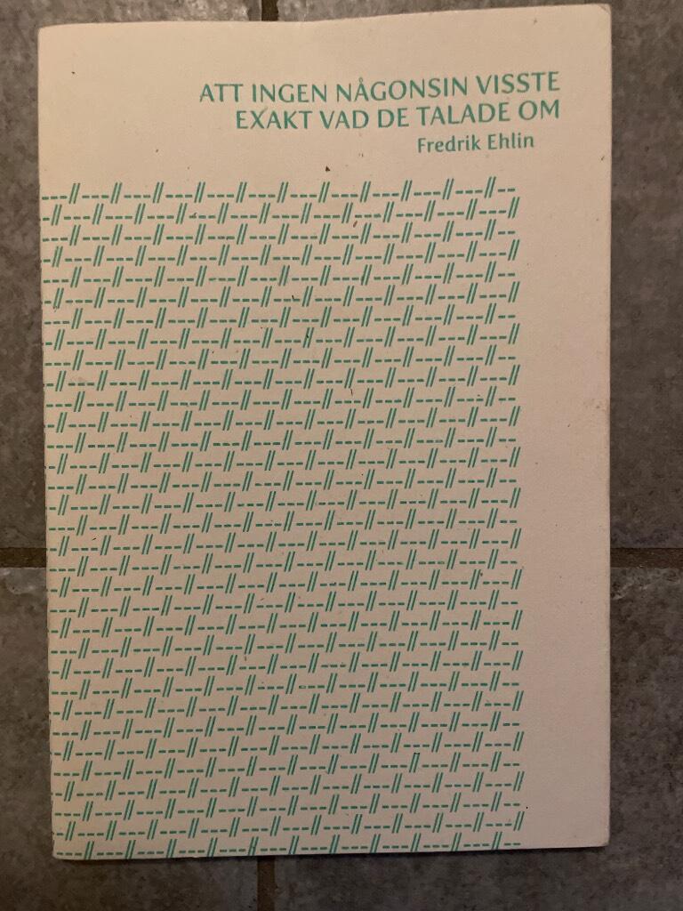 Att ingen n&aring;gonsin visste exakt vad de talade om