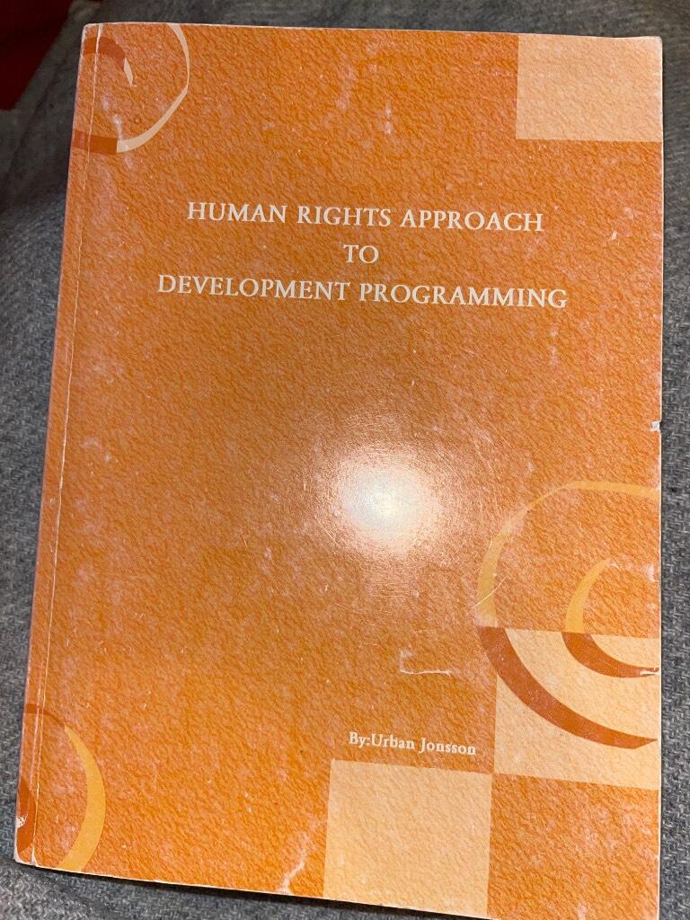 Human rights approach to development programming