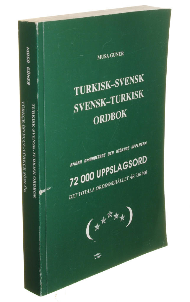 Turkisk-svensk, svensk-turkisk ordbok