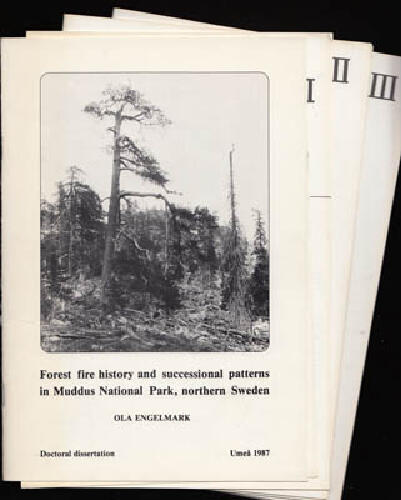 Forest fire history and successional patterns in Muddus National Park, northern Sweden