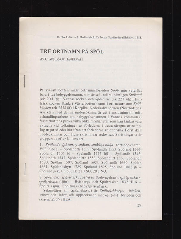 Ortnamnen i V&auml;sterbottens l&auml;n. D. 14, V&auml;nn&auml;s kommun, A, Bebyggelsenamn