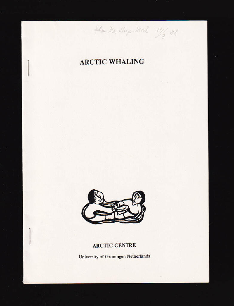 Arctic whaling - proceedings of the International Symposium Arctic Whaling Februari 1983