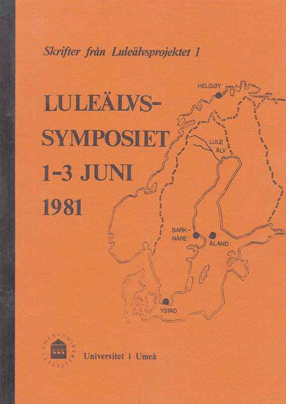 Lule&auml;lvssymposiet 1-3 juni 1981
