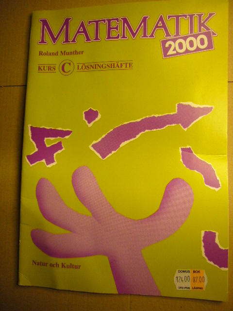 Matematik 2000 (utom NV), Kurs C L&ouml;sningsh&auml;fte