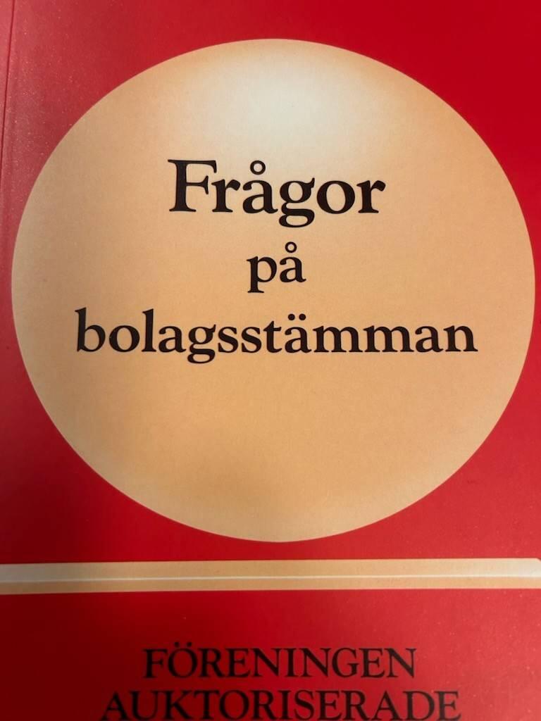 Fr&aring;gor p&aring; bolagsst&auml;mman