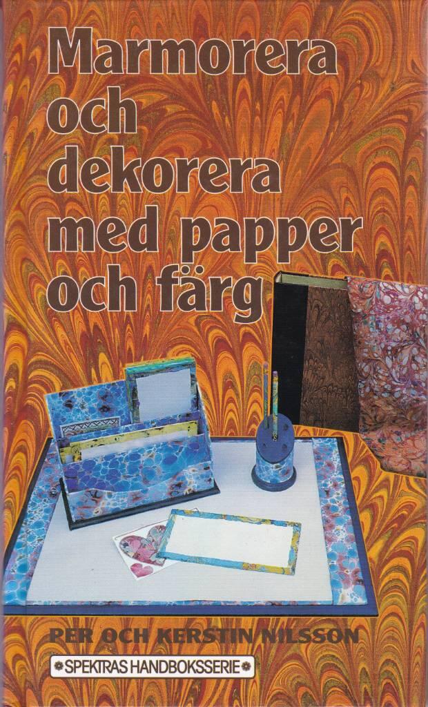 Marmorera och dekorera med papper och f&auml;rg