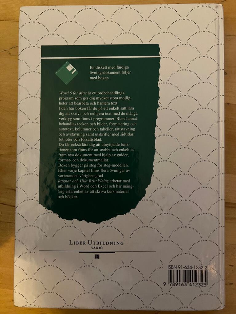 Word 6 f&ouml;r Mac steg f&ouml;r steg