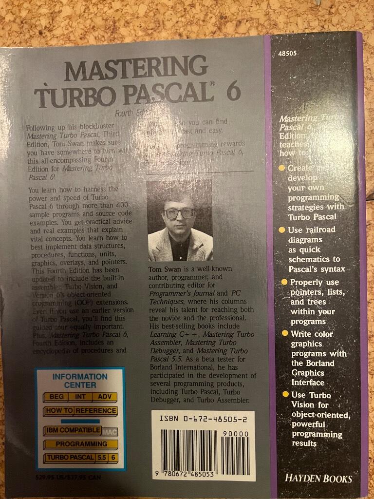 Mastering Turbo Pascal 6