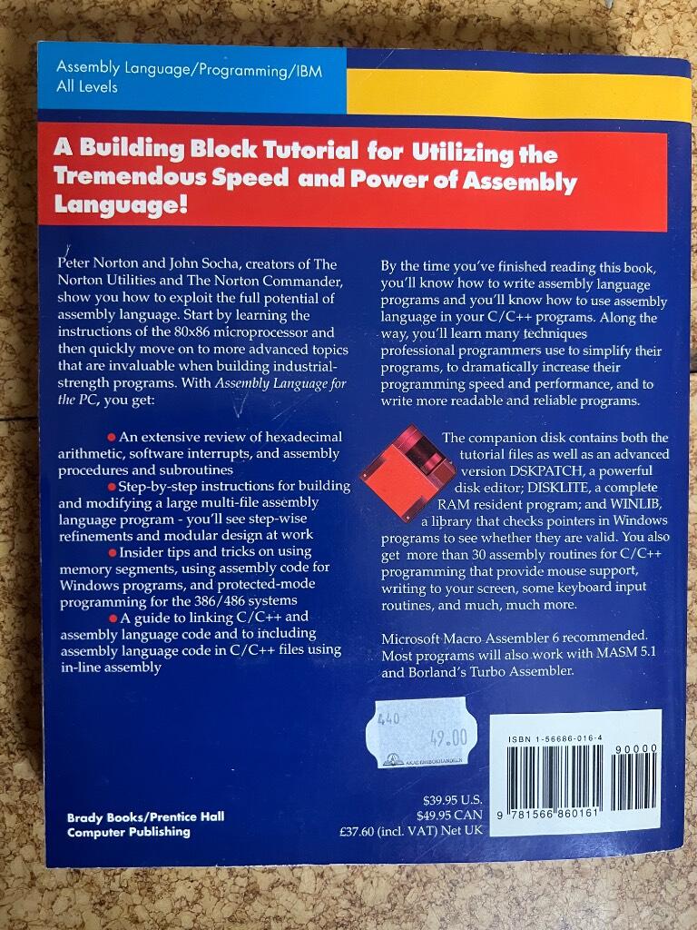 Assembly language for the PC