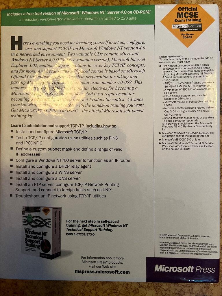 Microsoft TCP/IP Training&nbsp;