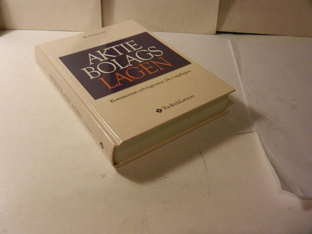 Aktiebolagslagen : lagkommentar : [kommentar och lagtexter]