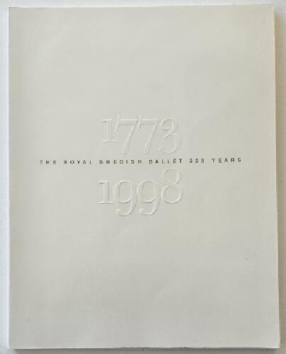 The Royal Swedish Ballet 1773-1998