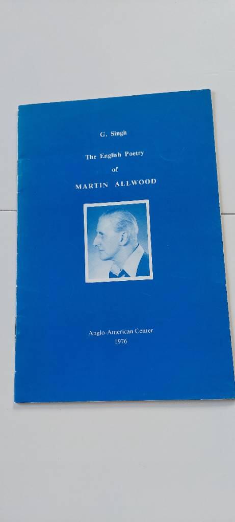 The English poetry of Martin Allwood