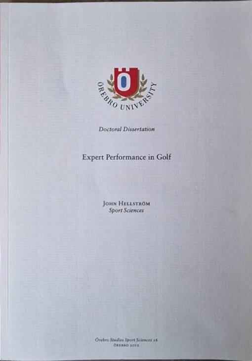 Expert performance in golf