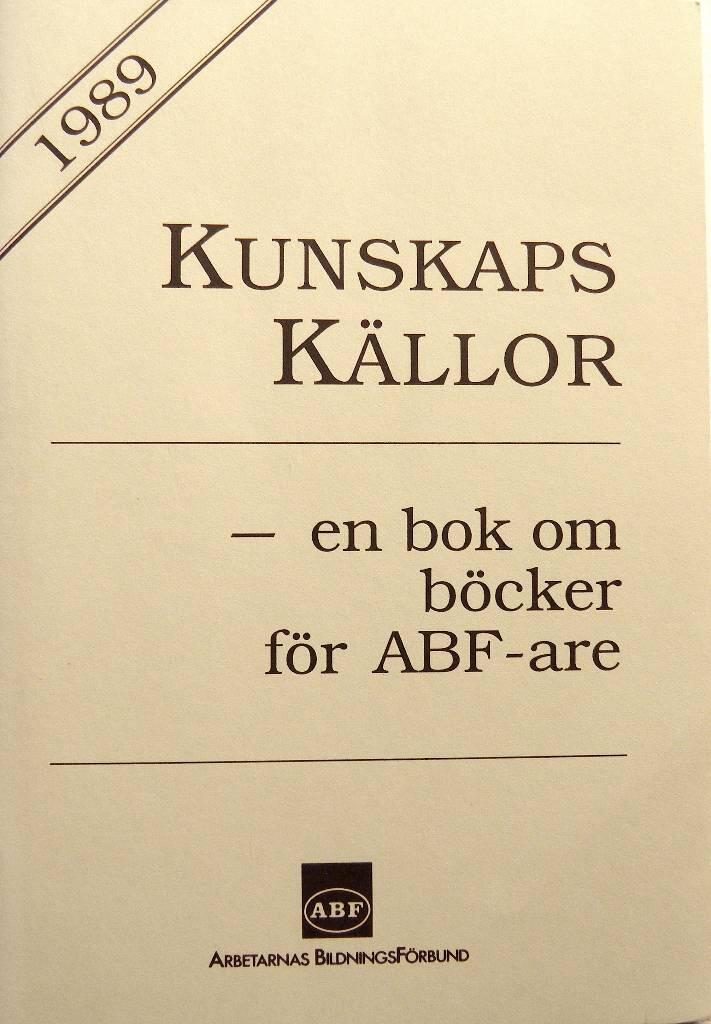 Kunskapskällor : en bok om böcker för ABF-are