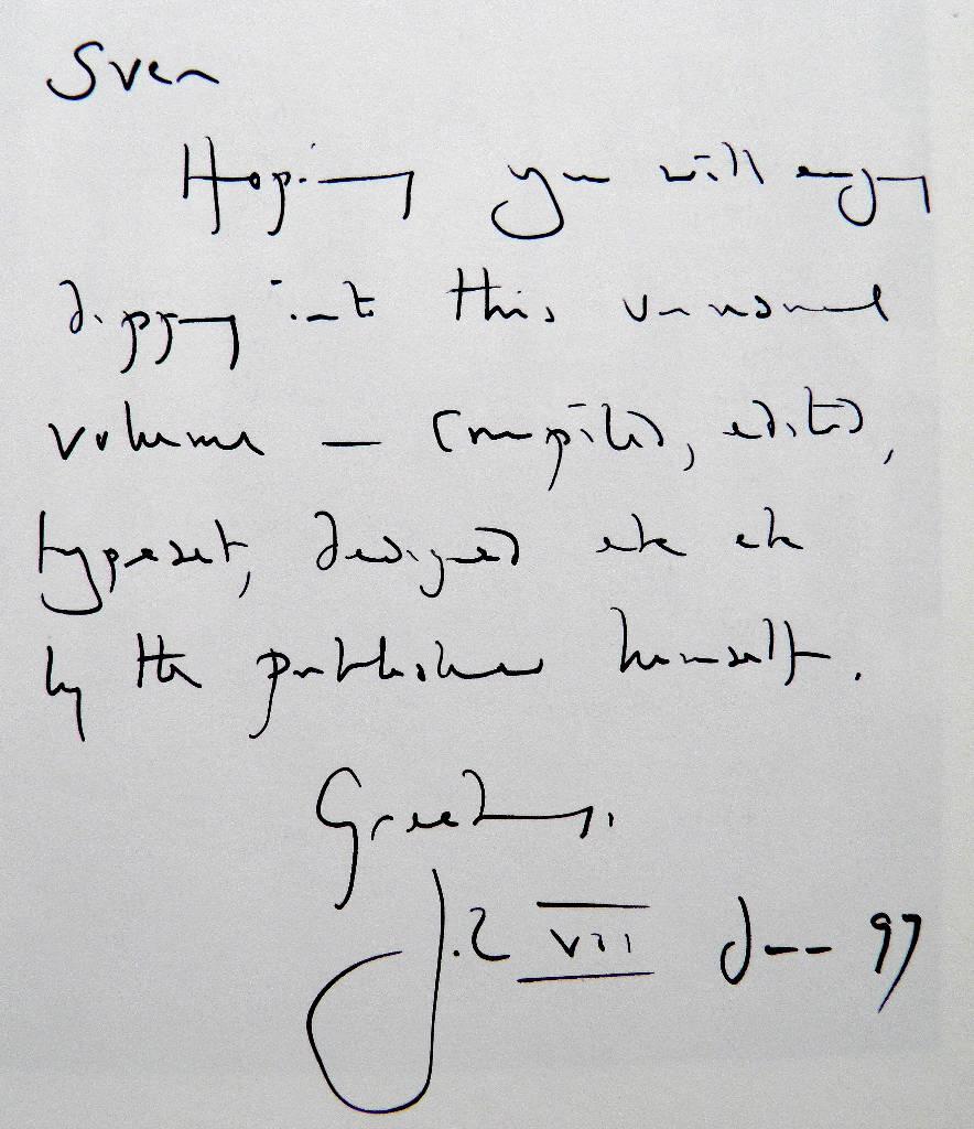 A gentleman publisher's commonplace book