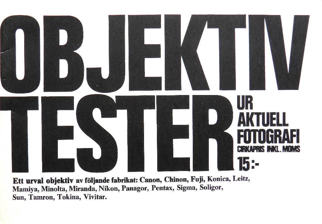 Objektivtester