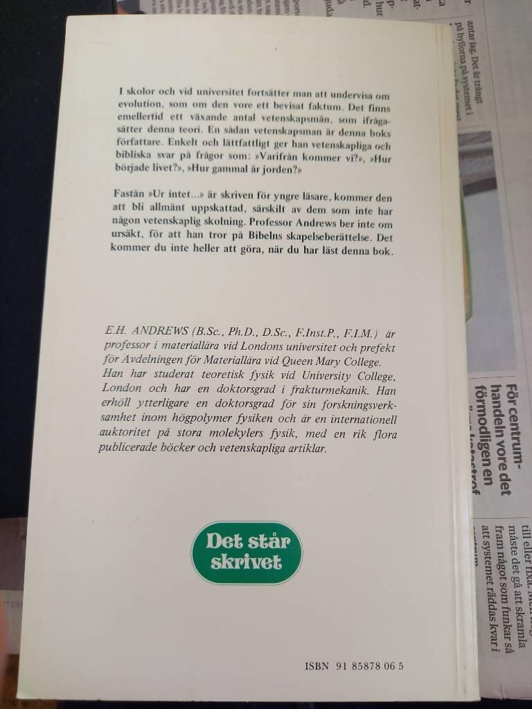 Ur intet : en bok om skapelse