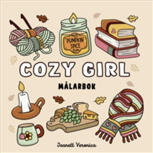 Cozy Girl - Målarbok