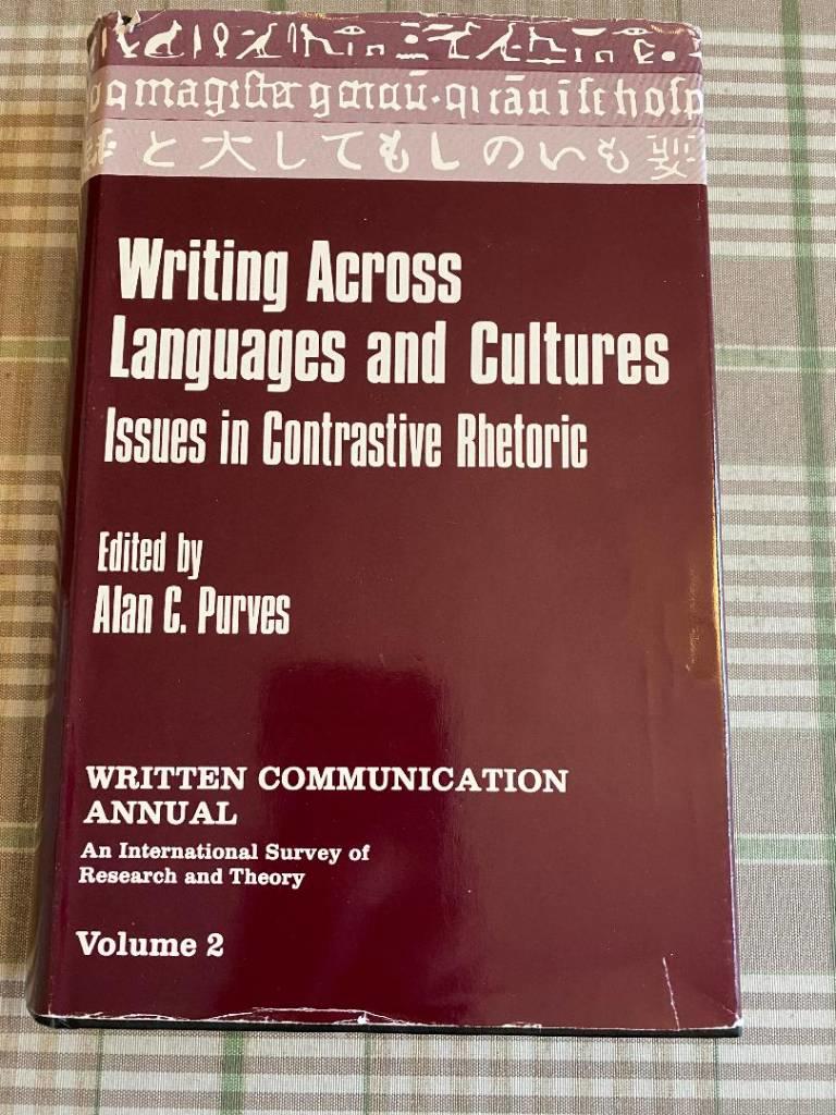Writing across languages and cultures - issues in contrastive rhetoric